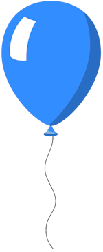 springkussen huren ballon blauw